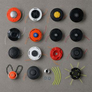 Kit de cabezales universales de repuesto OEM para desbrozadora, con alimentación por golpe, de inserción, cadena metálica de 8 líneas, para cortacésped. - Product Image 2