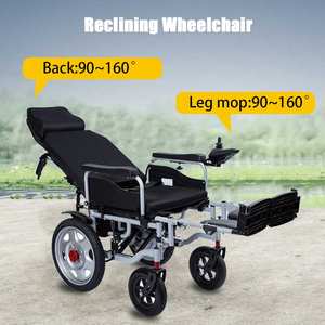 Silla de ruedas eléctrica de viaje todoterreno plegable portátil para exteriores, conducción de larga distancia con motor para áreas remotas - Product Image 2