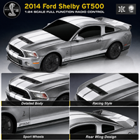 Voiture de course télécommandée RC Drift 1/24 Ford Shelby GT500 2026 la plus récente, avec télécommande pour enfant