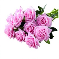 Roses en velours de soie faites à la main de haute qualité – Très réalistes, style moderne pour mariages, remises de diplômes et décoration de lieux