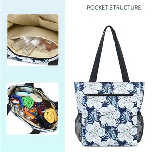Bloemen Strandtas Dames Groothandel Waterdichte Strandtassen Vrouw Schouder Zeezakken Voor Meisjes Vrouwen Strandtassen - Product Image 6
