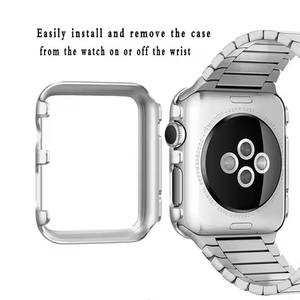 Housse de montre intelligente en métal pour <span class=keywords><strong>Apple</strong></span> <span class=keywords><strong>Watch</strong></span> Series 8 7 6 5 4 <span class=keywords><strong>3</strong></span> 2 1 Housse de protection en <span class=keywords><strong>aluminium</strong></span> - Product Image 2