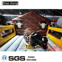 Jeux commerciaux mécanicien taureau équitation rodéo gonflable taureau mécanique adulte enfants tour machine taureau rodéo avec commandes à vendre