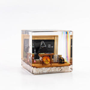 60Mm Kubushars Ornamenten Ambachten Met Echte Bloem Plant Specimen Oceaanschelp Hars Presse-Papier Voor Persoonlijke Geschenken Huisdecoratie - Product Image 2