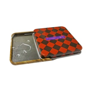 Caja de hojalata con imán para sombra de ojos, tapa deslizante de forma cuadrada con impresión personalizada, tamaño de bolsillo - Product Image 3