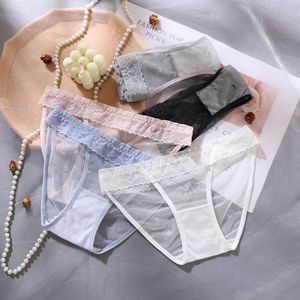 Lencería Femenina Sexy y Transparente de Encaje Floral con Malla, Transpirable, de Cintura Baja, Diseño Hueco, para Uso Diario, ODM, Tentación, Color Negro - Product Image 3