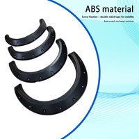 KQD Hot Selling Fancy Design Black ABS Plastic Fender Flares 3M Self Adhesive for CHR 2018-2019 Easy Installation 8-Piece Set