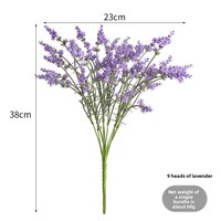 Bunga Lavender Ungu Buatan yang Trendi, Perlengkapan Fotografi Pernikahan, Dekorasi Rumah, Buket Rumput, Cetakan Injeksi
