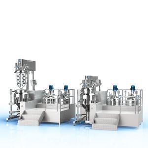 200L de elevación hidráulica avanzada calefacción eléctrica PLC Control de pantalla táctil homogeneizador de vacío emulsionante con tecnología de Alemania - Product Image 6