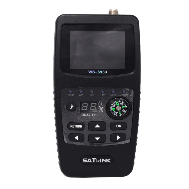 Original Satlink WS 6933 Digital Satellite Finder DVB-S2 Satfinder 2.1 Inch LCD Display FTA C&KU WS 6933 WS6933 DVB S2 Sat Meter