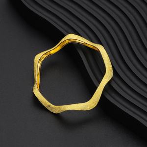 Jxx New Design Jewelry 24K <b>Gold</b>-<b>plated</b> Brass Women <b>Bangle</b> Indian Dubai Arab <b>Bangles</b> Wholesale - Product Image 5