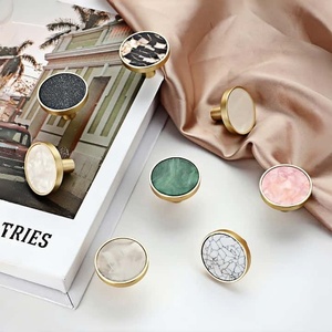 Nordic Minimalist Copper Brushed Zinc Alloy <strong>Pulls</strong>-Multi-Color Single Hole Round <strong>Knobs</strong> Hooks for <strong>Cabinet</strong>/Dresser/Wardrobe/<strong>Drawer</strong> - Product Image 5
