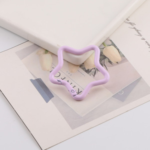 Mosquetón con Hebilla de Resorte en Forma de Estrella Color Macaron, de Aleación de Zinc, Accesorio DIY para Llaveros, Bolsos y Fabricación de Joyas - Product Image 2