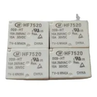 Relé de HF750-009-HSP 9V 9V carga máxima 8A/16A 250VAC DC9V 4Pin un conjunto de conversión de 5 pines de plástico TV-5
