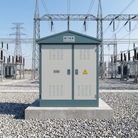 Transformateur de sous-station préfabriqué électrique triphasé immergé dans l'huile haute tension de type boîtier