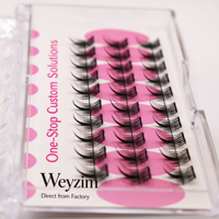 Cils en grappe hypoallergéniques sans colle, auto-adhésifs, sans irritation, extensions de cils pour yeux sensibles, vente en gros, sans colle