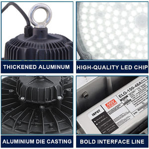 IP65 Impermeable Comercial <span class=keywords><strong>100W</strong></span> LED <span class=keywords><strong>UFO</strong></span> High Bay Light 150W Delight Industrial Work Light High Low Bay LED Light <span class=keywords><strong>UFO</strong></span> - Product Image 2