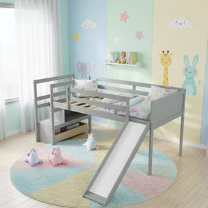 เตียงสองชั้นไม้จริงสุดหรูสไตล์โมเดิร์นสำหรับเด็กผู้ชาย - Product Image 6