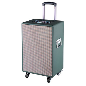 Portable Bluetooth <b>Speaker</b> With <b>Microphone</b> Rechargeable Battery Outdoor Karaoke Fitness Use Trolley Case High Volume - Product Image 1
