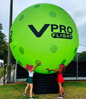 Ballon publicitaire géant personnalisé en tissu Oxford avec logo sur mesure, base stable pour pickleball, taille et couleur personnalisables