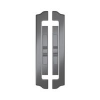 Portes coulissantes en verre double vitrage Low-E avec cadre en alliage d'aluminium de haute qualité, revêtement en poudre, et rail inférieur silencieux en acier inoxydable