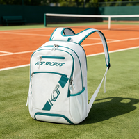 Sac à dos de tennis blanc menthe KOP personnalisé en gros pour hommes et femmes avec compartiment pour raquette