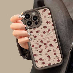 Funda de <span class=keywords><strong>iPhone</strong></span> de rosas rojas de lujo para <span class=keywords><strong>iPhone</strong></span> 17 16E 16 11 15 12 13 14 Pro Max X XR XS 7 8 Plus 6S <span class=keywords><strong>SE</strong></span> <span class=keywords><strong>2020</strong></span> funda trasera suave a prueba de golpes - Product Image 4