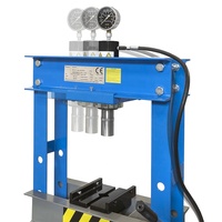 Presse d'atelier hydraulique 30T de haute qualité avec double pompe et manomètre
