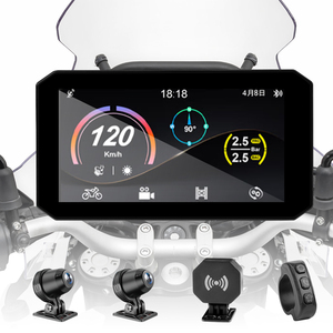 Xách tay IP67 không thấm nước 5.5 inch Carplay Android Auto HD IPS Màn hình phát hành nhanh chóng GPS navigation không dây <span class=keywords><strong>TPMS</strong></span> cho xe máy - Product Image 1