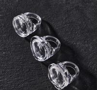 Mini boîte à rouge à lèvres ronde transparente en forme de cœur de 4 ml, emballage pour brillant à lèvres, conteneur pour baume, en plastique AS, vente en gros, marque privée