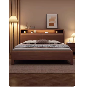 Hot <strong>Sale</strong> Modern Home Bedroom Furniture Wholesale Birch Wood Adjustable Height Eco-Friendly Storage <strong>Bed</strong> with Drawers - Product Image 6