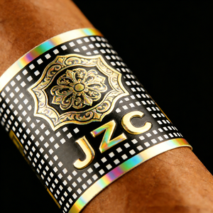 Etichette per Sigari Personalizzate con Logo Olografico 3D in Lamina Dorata, Stampa su Carta Opaca, Adesivi Verdi con Logo per Sigarette in Rilievo - Product Image 1