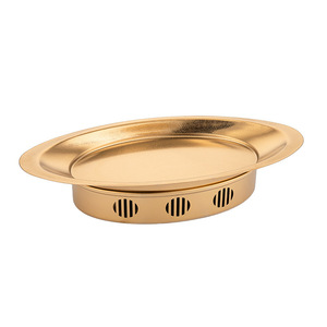 Stainless Steel Boat Shaped Alcohol Heating Grill For Fish Seafood Platter Anti Jam Design Smokeless Pan - Product Image 2
