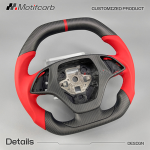 Volant personnalisé en fibre de carbone mate pour Corvette C7 Z06 ZR1 Z51 Grand Sport Coupé et Chevrolet Camaro ZL1 2013-2019 - Product Image 3