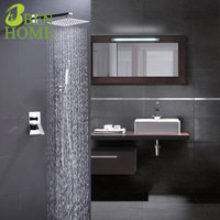 Micck — douche Portable à haut débit dissimulée en acier inoxydable 304, avec ensemble de douche à pluie