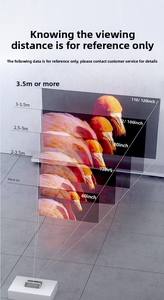 Pantalla de Proyección Portátil para Cine en Casa, de 60, 80, 100 y 110 Pulgadas, con Soporte de Pie, Manual, con Presión de Aire - Product Image 6