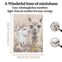 Home Decor Paint by Numbers Kit Various Sizes Hand Made Clear Line Drawing Magnifier Included Edible Pigment Vacuum