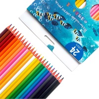 Ensemble de crayons de couleur solubles dans l'eau de 3 mm, crayons de couleur non toxiques pour enfants et adultes, dessin, croquis, peinture à l'aquarelle