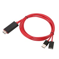Adaptateur USB vers HDTV, convertisseur 1080P vers HDMI, pour smartphone, compatible IOS et Android, avec alimentation