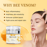 Crème Visage au Venin d'Abeille Personnalisable : Éclaircissante, Réparatrice, Anti-rides, Anti-âge, Hydratante, Anti-taches Noires et Anti-acné