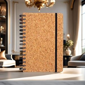 Libreta Ecológica A5 con Anillas Espirales, Cubierta de Corcho, Bolígrafo, Papelería Personalizada para Oficina y Negocios, Venta al Por Mayor - Product Image 3