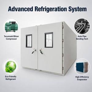 Chambre de stabilisation walk-in haute précision 1% à économie d'énergie 5100L |   Réduction de poids de 30% |   Test des fenêtres d'observation à double porte - Product Image 6