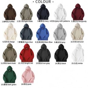 เสื้อฮู้ดไหมพรมผสมโพลีเอสเตอร์/คอตตอน 400 กรัม สำหรับฤดูใบไม้ร่วง แบบสั่งทำพิเศษ พร้อมดีไซน์ขนปุยที่ไหล่ - Product Image 3