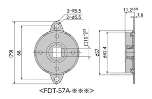 Van điều tiết đĩa, loại FDT / FDN-57A cố định hai chiều/một chiều - Product Image 2