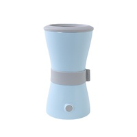 Nettoyeur de pattes électrique automatique pour animaux de compagnie, en un clic, avec tasse, dispositif de lavage des pattes de chien en silicone souple, outil de nettoyage profond des pattes portable