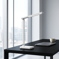 Lampe de bureau LED au design moderne pour enfants, protection des yeux, lumière de lecture, 3 niveaux de luminosité réglables, pliable, lampe de table réglable
