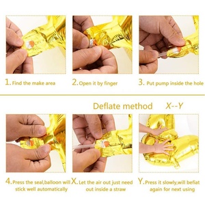 Decoración de fiesta Foil Explosion Star Shape Globos Mylar Spike Cone Star Burst Explode Starburst Globos - Product Image 4