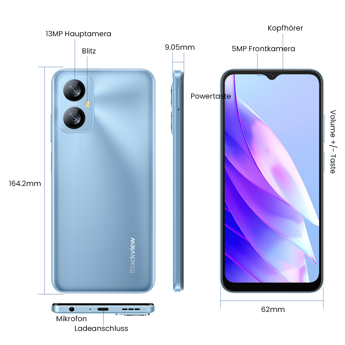 Blackview A52 PRO - Octa Core Smartphone with Dual SIM