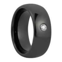 Klassischer Single CZ Stone Inlay vergoldeter Wolfram Ehering für Verlobung geschenk Party Jubiläum Stilvolle Eheringe