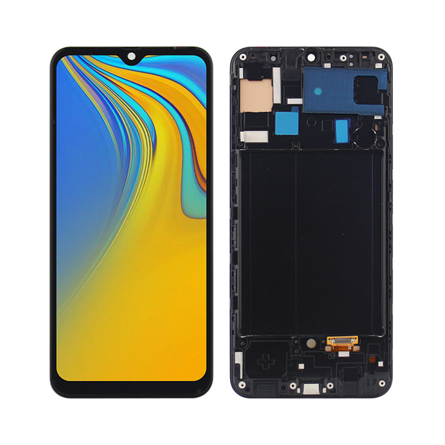 MS Hard Oled Series OLED Digitizer Full Assembly with Frame for for A30 A50-1 Year Warranty 100% Tested